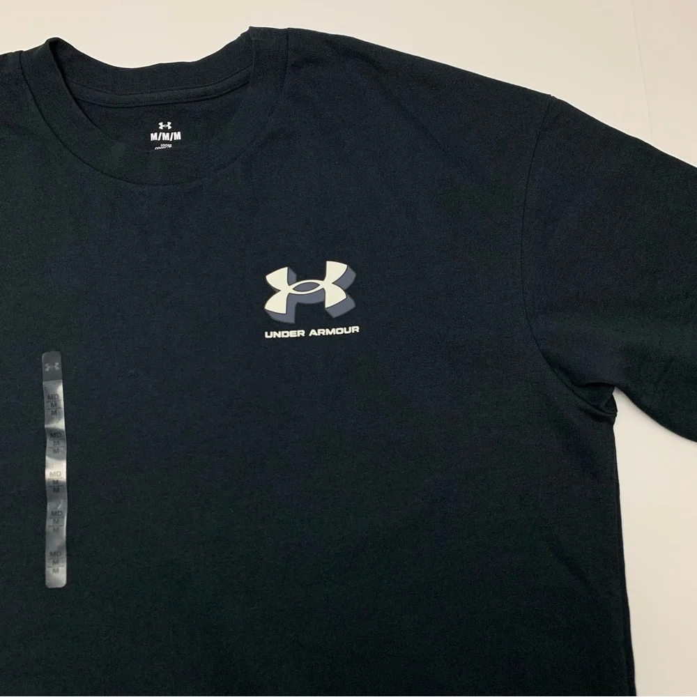 Under Armour Oversized T-Shirt Black Loose Fit Tee Mens Size Medium Brand New - Picture 8 of 8